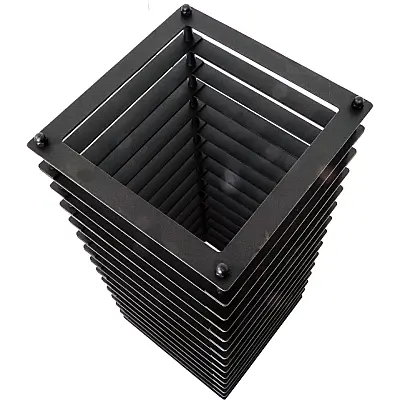 Cozy Heat Quattro H700 Chimney Cover, Black Stainless Steel, for Quattro Sauna Stoves